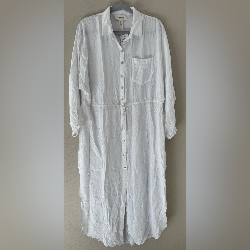 NEW - L*Space - LOGAN DRESS Swim Cover up - WHITE